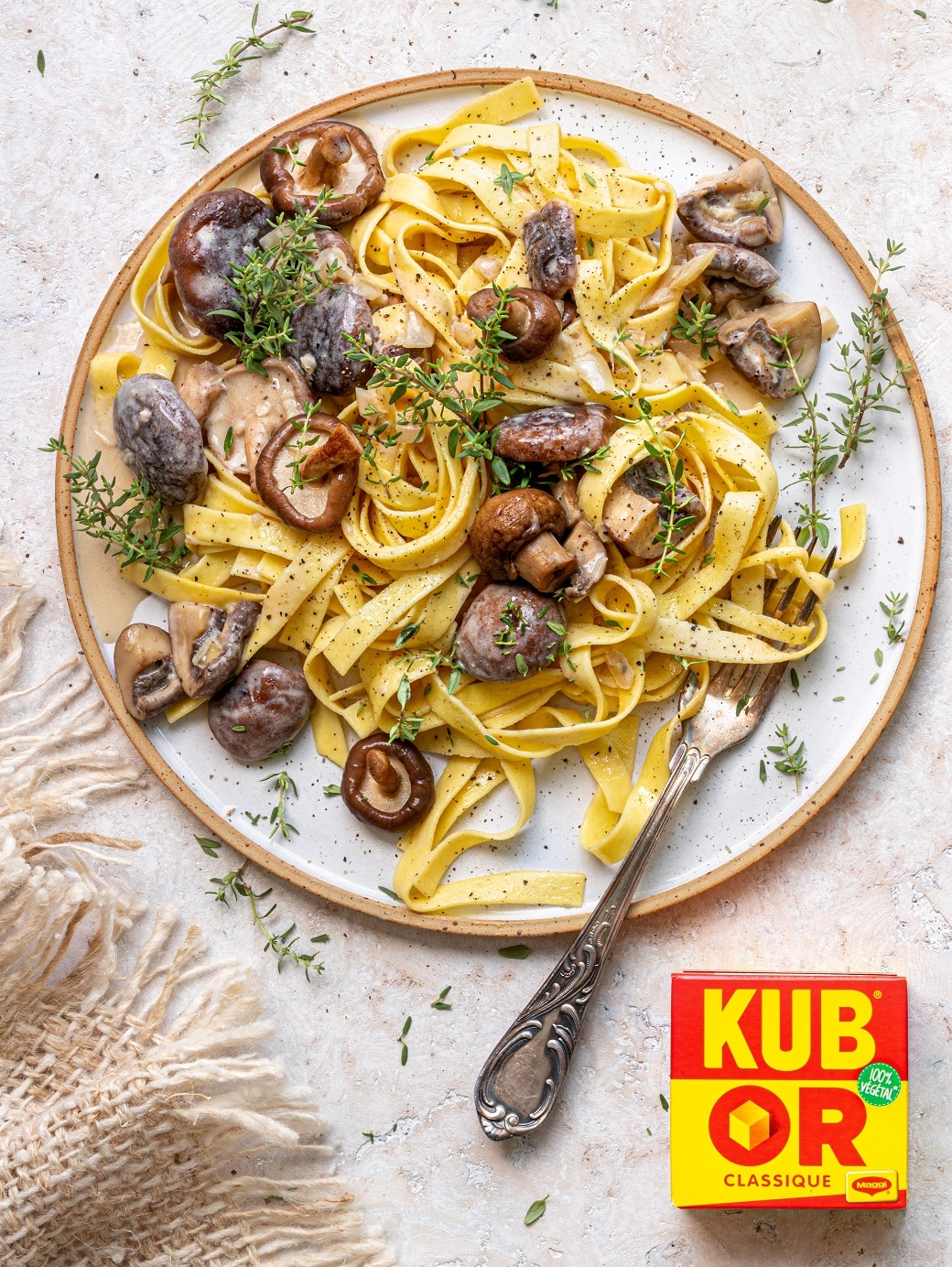 Recette de pâtes aux champignons | Made with Nestlé